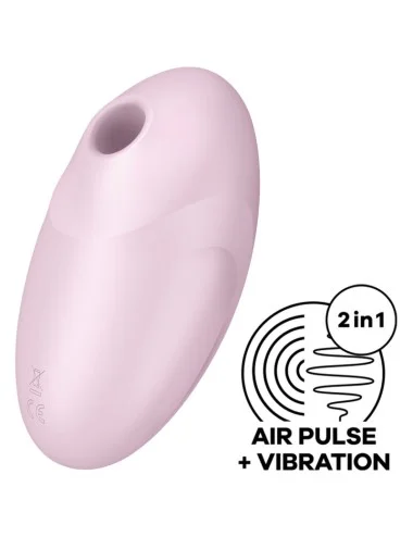 SATISFYER VULVA LOVER 3 AIR PULSE ESTIMULADOR E VIBRADOR - ROSA