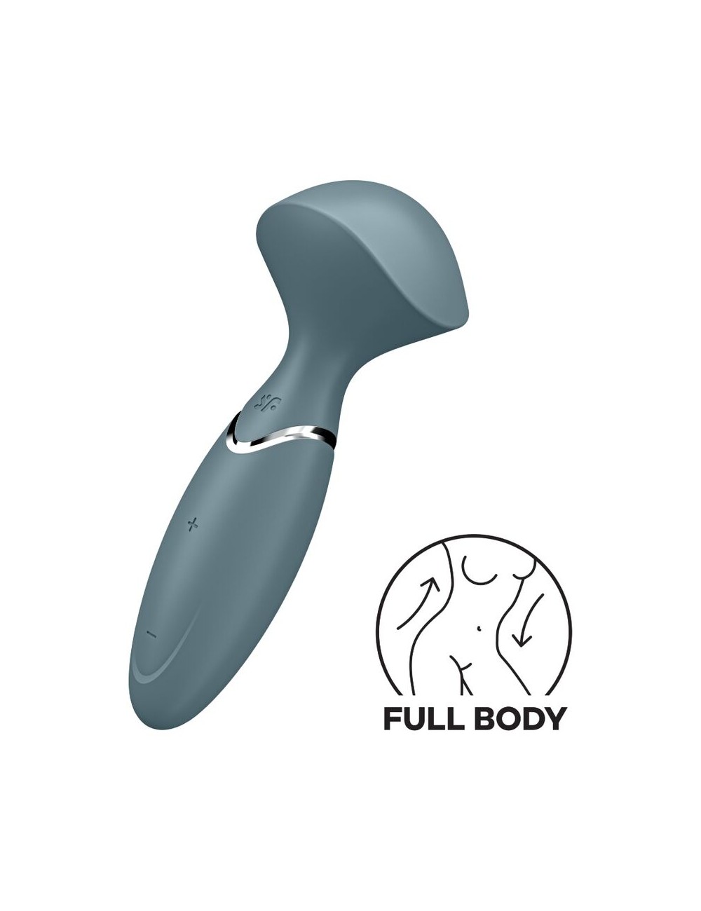 SATISFYER MINI WOND-ER - CINZA SATISFYER MINI WOND-ER - CINZA