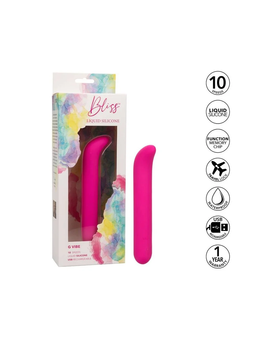 CALIFÓRNIA EXOTICS BLISS G VIBE ROSA CALIFÓRNIA EXOTICS BLISS G VIBE ROSA