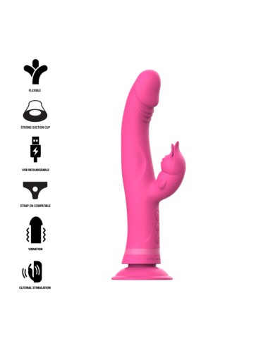 INTENSE - JULIO VIBRATOR RABBIT SILICONE PINK