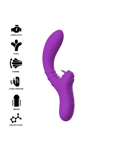 INTENSO - HARRY VIBRADOR FLEXÍVEL COM LÍNGUA ROXA