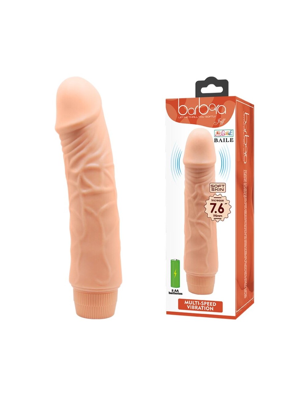 BAILE - BARBARA REALISTIC VIBRADOR 20 CM BAILE - BARBARA REALISTIC VIBRADOR 20 CM