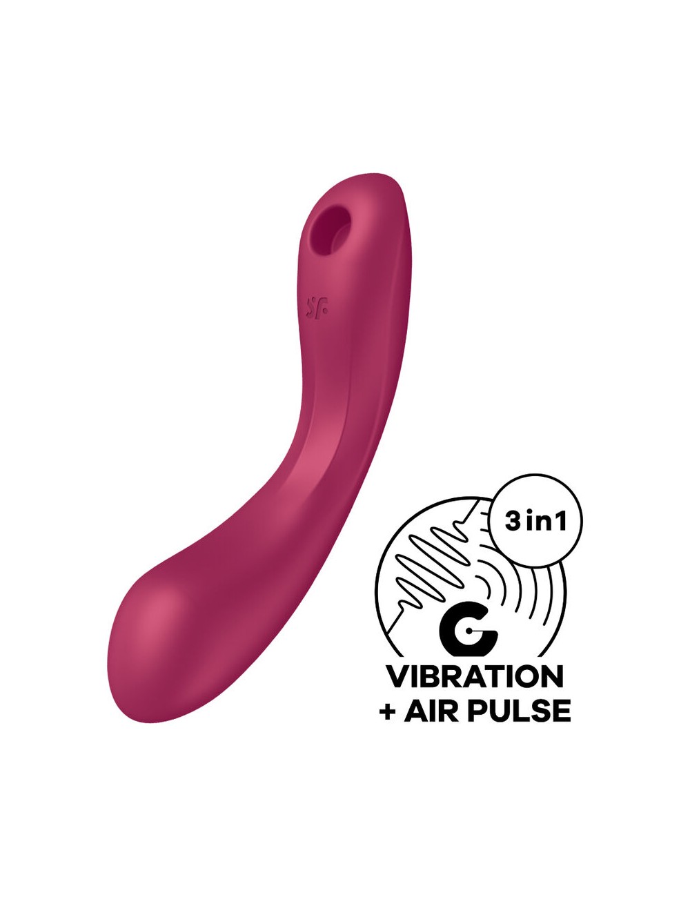 SATISFYER - CURVA TRINITY 1 AIR PULSE VIBRAÇÃO VERMELHO SATISFYER - CURVA TRINITY 1 AIR PULSE VIBRAÇÃO VERMELHO