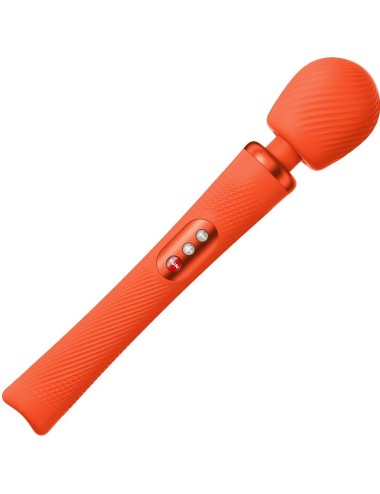 FUN FACTORY - VIM SILICONE RECARREGÁVEL VIBRATÓRIA PESADA RUMBLE WAND SUNRISE LARANJA