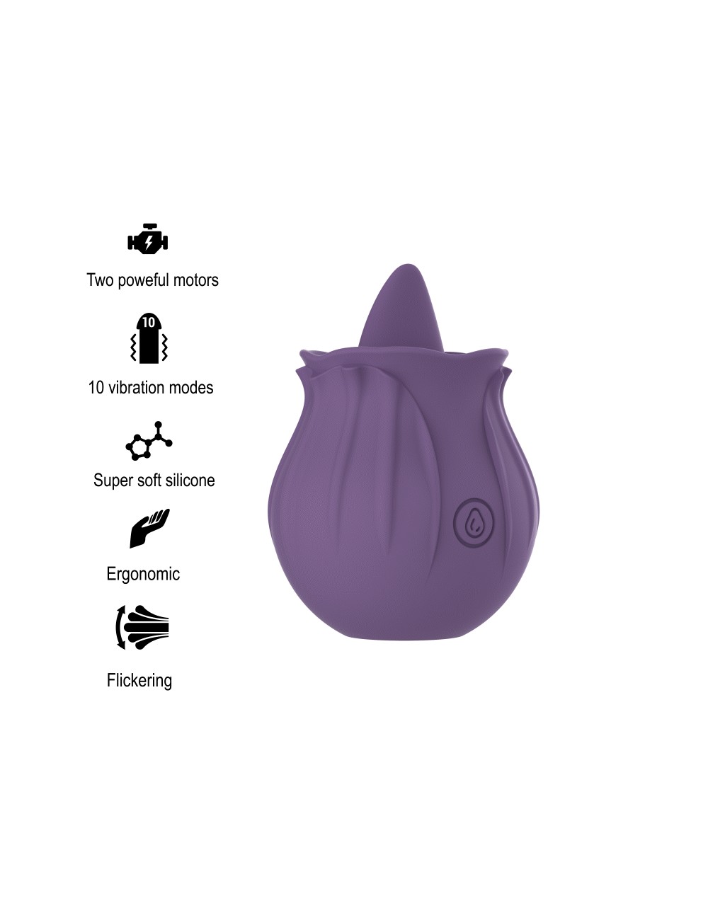 INTENSE - VIOLET CL TORIS STIMULATOR 10 VIBRATIONS LILÁS INTENSE - VIOLET CL TORIS STIMULATOR 10 VIBRATIONS LILÁS
