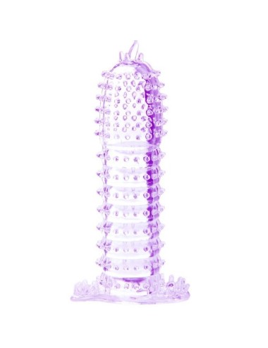 PENIS SLEEVE WITH STIMULATING POINTS PURPLE 14 CM