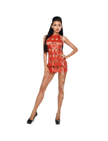 ME-SEDUCE GWEN BARE BACK DRESS RED L / XL