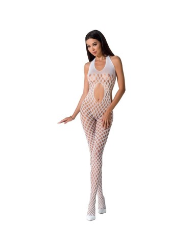 PASSION WOMAN BS065 BODYSTOCKING WHITE ONE SIZE