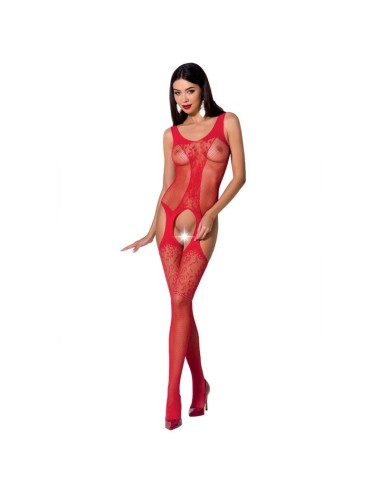 PASSION WOMAN BS072 BODYSTOCKING ONE SIZE RED