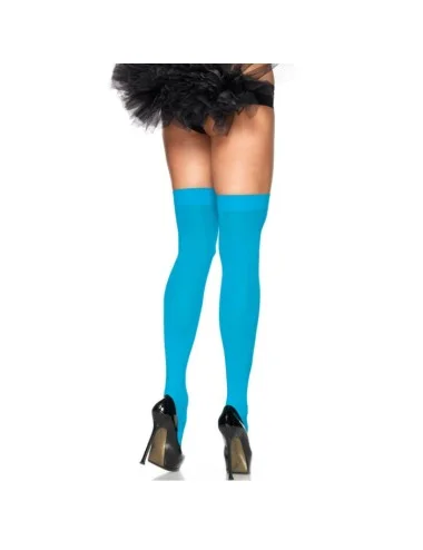 LEG AVENUE NYLON COXA ALTA AZUL