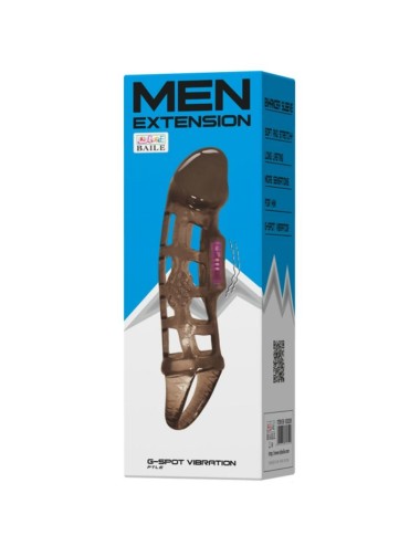 BAILE - MANGA DE EXTENSO DO PÊNIS COM VIBRAO E ALA 13.5 CM