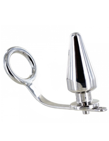 ANEL DE METALHARD COCK COM PLUG ANAL 45 X 45MM