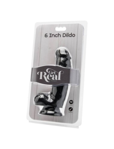 CAIA NA REAL - DILDO 12 CM COM BOLAS PRETAS