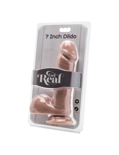 CAIA NA REAL - DILDO 18 CM COM PELE DE BOLAS