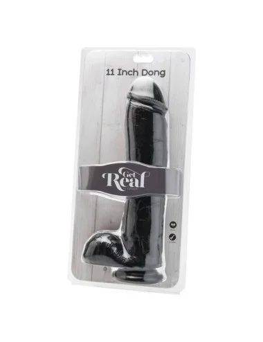 CAIA NA REAL - DILDO 28 CM COM BOLAS PRETAS