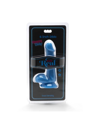 Caia na Real - HAPPY DICKS DILDO 12 CM BOLAS AZUIS