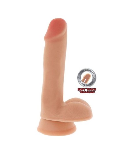 CAIA NA REAL - DILDO DE DUPLA DENSIDADE BOLAS DE 17 CM PELE