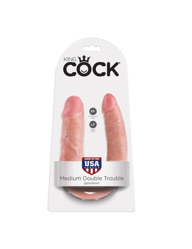 KING COCK EM U-SHAPED MEDIUM DUPLE TROUBLE CARNE
