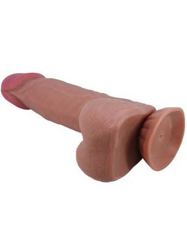 PRETTY LOVE - SÉRIE DESLIZANTE DILDO REALÍSTICO COM VENTOSA DESLIZANTE DE PELE MARROM 21