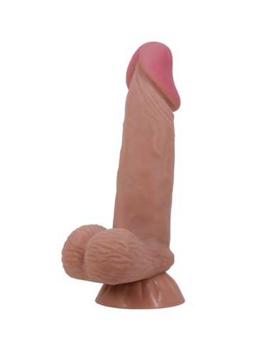 PRETTY LOVE - SÉRIE SLIDING SKIN DILDO REALÍSTICO COM VENTOSA DESLIZANTE PELE MARROM 19