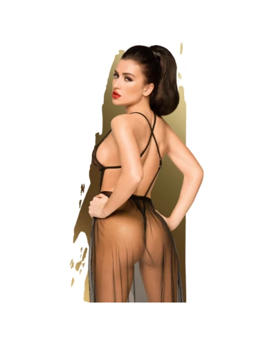 PENTHOUSE - PEIGNOIR BEST FOREPLAY PRETO L/XL