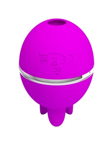 PRETTY LOVE - VIBRADOR DE SILICONE REDONDO ROXO BOLA GEMINI