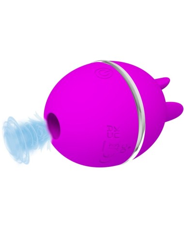PRETTY LOVE - VIBRADOR DE SILICONE REDONDO ROXO BOLA GEMINI