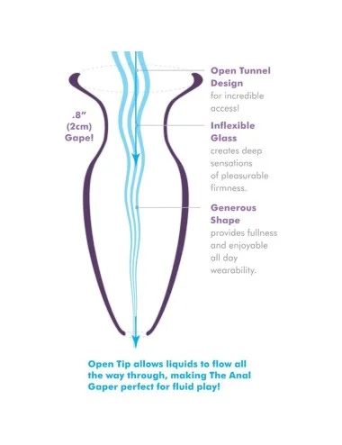 ANAL FANTASY ELITE COLLECTION -DILATOR ANAL GAPER PARA INICIANTES CRISTAL TAMANHO S