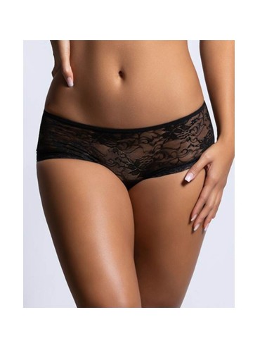 QUEEN LINGERIE - CALCINHA DE RENDA FLORAL COM ABERTURA NAS COSTAS S/M