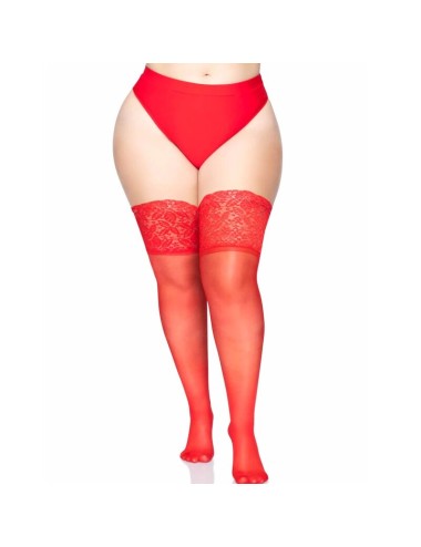 LEG AVENUE - STAY UPS SHEER THIGH UP PLUS SIZE