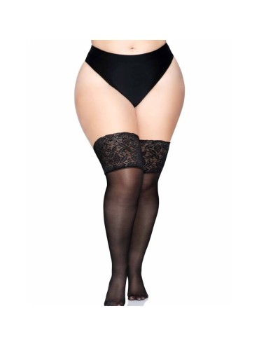 LEG AVENUE - STAY UPS SHEER THIGH HIGH PLUS SIZE