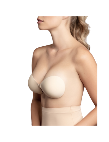 BYE-BRA - SUTI INVISÍVEL BEIGE COPO A