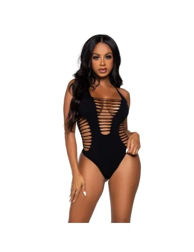 LEG AVENUE - BODY THONG RACERBACK PRETO