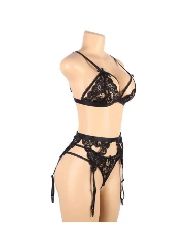 SUBBLIME - SET CONJUNTO TRÊS PEAS SUTI + CINTA LIGA + CALA L/XL