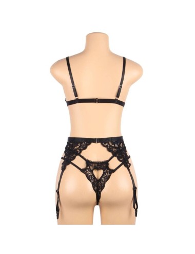 SUBBLIME - SET CONJUNTO TRÊS PEAS SUTI + CINTA LIGA + CALA L/XL