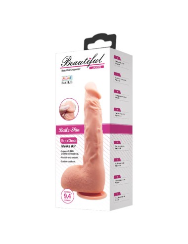 BAILE - DILDO REALISTA JASON NATURAL 24 CM