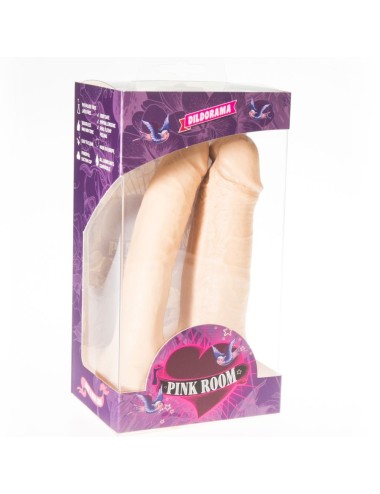 SALA ROSA ARTHUS REALISTIC DOUBLE DILDO CARNE 17CM / 15.5CM