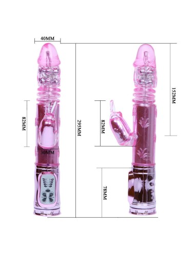 BAILE - ROTADOR THROBBING BUNNY ROSA RAMPANT