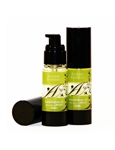 EXTASE SENSUEL FEROMON HOT OIL EFFECT DE ATRAÇÃO MOJITO