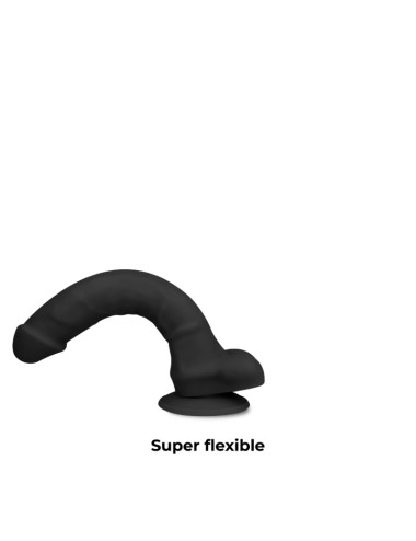 COCK MILLER - ARNÊS + DENSIDADE DE SILICONE ARTICULVEL COCKSIL PRETO 19,5 CM