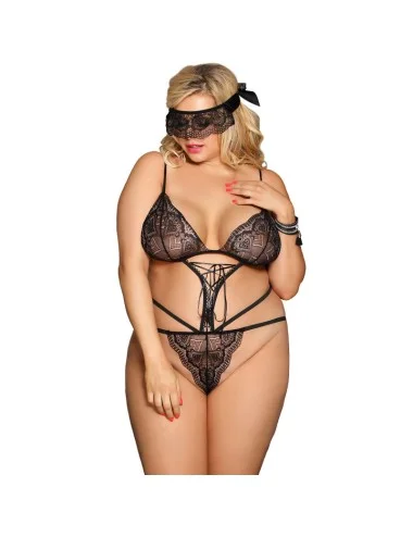SUBBLIME QUEEN PLUS PELUCHE E BLINDFOLD BLACK