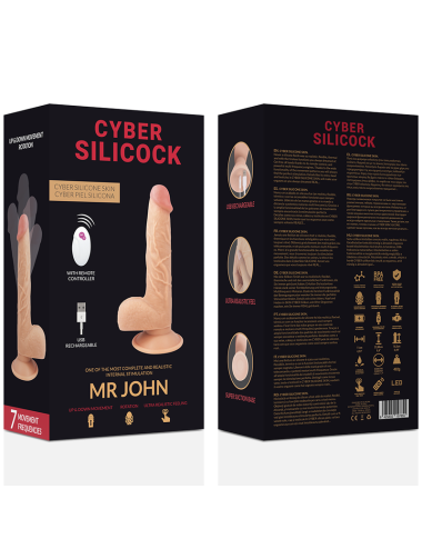CYBER SILICOCK - CONTROLE REMOTO REALÍSTICO MR JOHN 23.88 CM -O- 4.3 CM