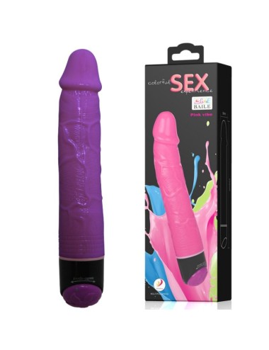 BAILE - VIBRADOR REALISTA SEXO COLORIDO LILS 23 CM