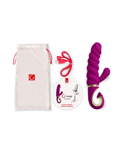 G-VIBE - BRINQUEDOS DIVERTIDOS COELHO VIBRADOR GCANDY SWEET RASPBERRY