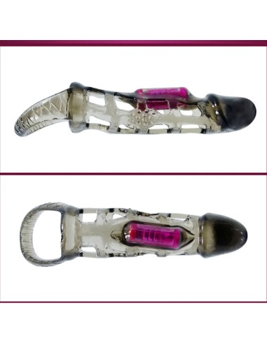 BAILE - MANGA DE EXTENSO DO PÊNIS COM VIBRAO E ALA 13.5 CM