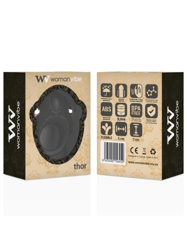 WOMANVIBE - ANEL VIBRADOR DE SILICONE THOR