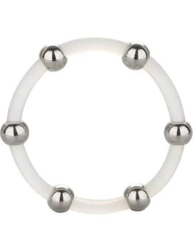 CALEX STEEL BEADED SILICONE RING XL