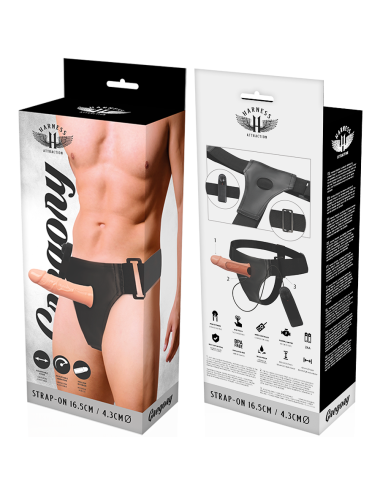 HARNESS ATTRACTION - GREGORY HOLLOW RNES COM VIBRADOR 16.5 CM -O- 4.3 CM