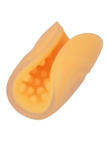 CALEX - MASTURBADOR DE GRIP COM FRONTEIRA - LARANJA