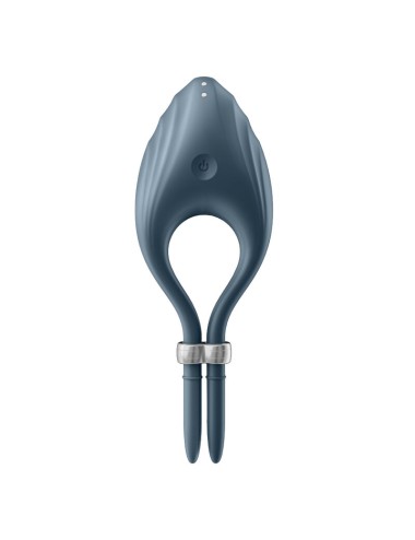 VIBRADOR DE ANEL DUELISTA SATISFYER - CINZA